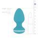 Анальная вибропробка Cala Azul &ndash; Blanca Vibrating anal plug, 10 режимов SO8887 фото 6