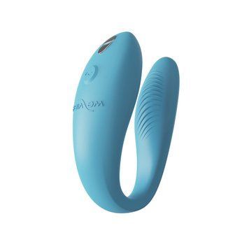 Смарт-вибратор для пар We-Vibe Sync GO Turquoise, тревел-кейс SX0528 фото