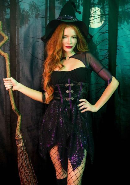 Костюм ведьмы Leg Avenue Mystical Witch XL, платье, шляпа SO9335 фото