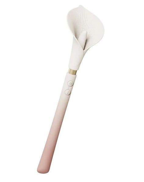 Роскошный вибромассажер Zalo &ndash; Calla Blossom Pink, двусторонний, 2 мотора SX1280 фото
