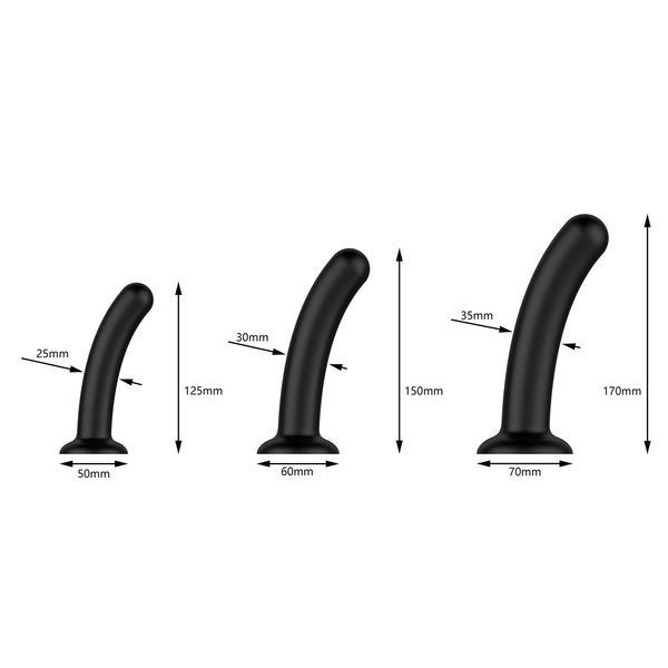 Набор дилдо Nexus Dilating Set (17см, 15см, 12,5см) SX1341 фото