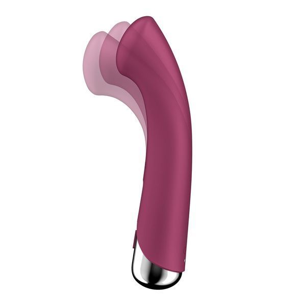 Вибратор с ротацией Satisfyer Spinning G-Spot 1 Red, плоская площадка для стимуляции точки G SX0555 фото