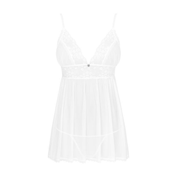 Пеньюар и трусики Obsessive Heavenlly babydoll & thong M/L SO8164 фото