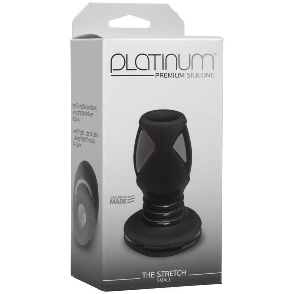 Анальный туннель Doc Johnson Platinum Premium Silicone &mdash; The Stretch &mdash; Small &mdash; Black SO4917 фото