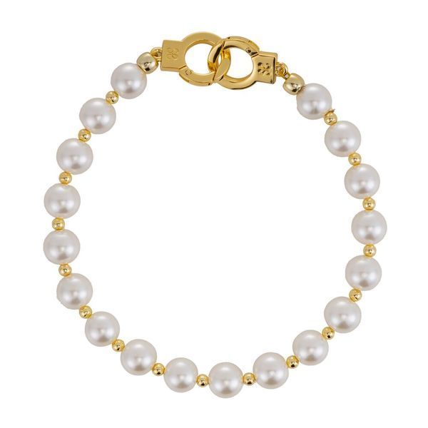 Перлинні наручники та поножі LOCKINK Pearl Handcuffs & Anklecuffs SX0909 фото