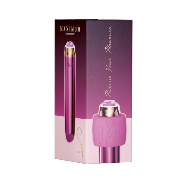 Вибропуля Swan Maximum + Comfy Cuff Pink, супермощная, разная интенсивность, силиконовая манжета SO8904 фото