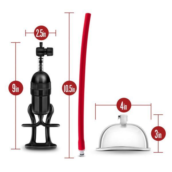 Вакуумная помпа для вульвы Blush Temptasia &ndash; Intense Pussy Pump System, механическая, рычаг SO8838 фото