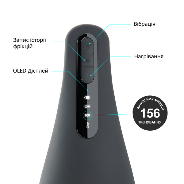 Мастурбатор Otouch AIRTURN 1, 7 режимів вібрації, 2 рівні підігріву, лічильник фрикцій SO9384 фото