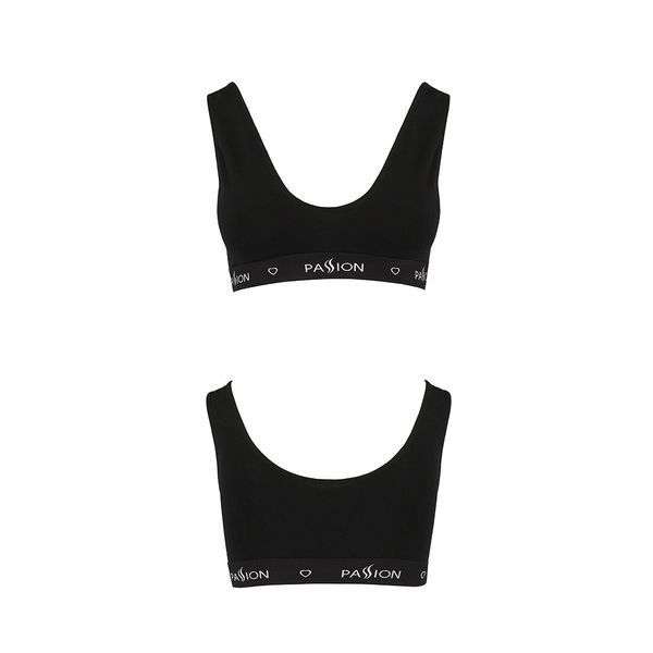 Спортивный топ с широкой резинкой Passion PS004 TOP M, black SO4220 фото