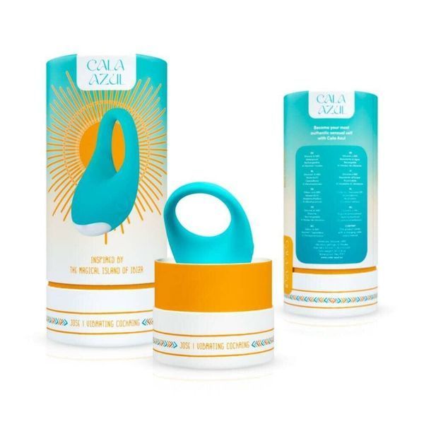 Эрекционное кольцо с вибрацией Cala Azul &ndash; Jose Vibrating Cockring, 10 режимов SO8888 фото