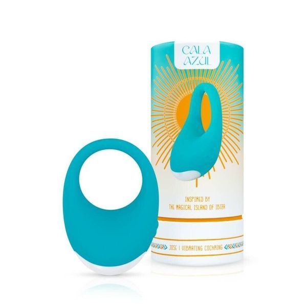 Эрекционное кольцо с вибрацией Cala Azul &ndash; Jose Vibrating Cockring, 10 режимов SO8888 фото