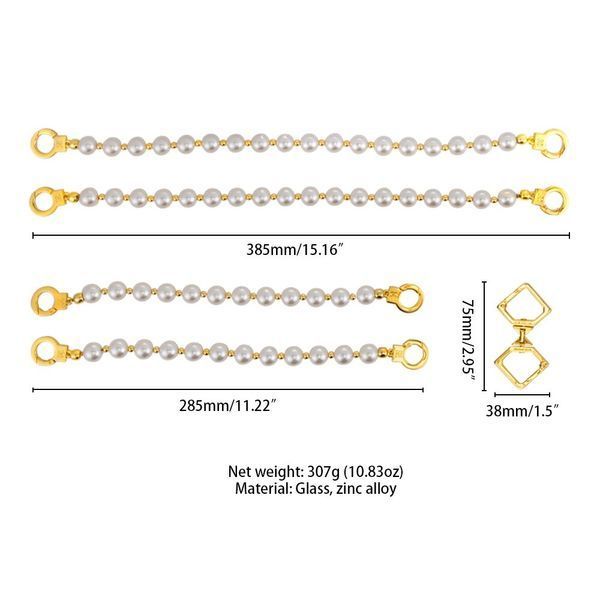 Перлинні наручники та поножі LOCKINK Pearl Handcuffs & Anklecuffs SX0909 фото