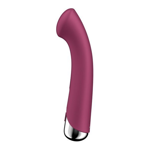 Вибратор с ротацией Satisfyer Spinning G-Spot 1 Red, плоская площадка для стимуляции точки G SX0555 фото