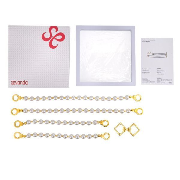 Перлинні наручники та поножі LOCKINK Pearl Handcuffs & Anklecuffs SX0909 фото