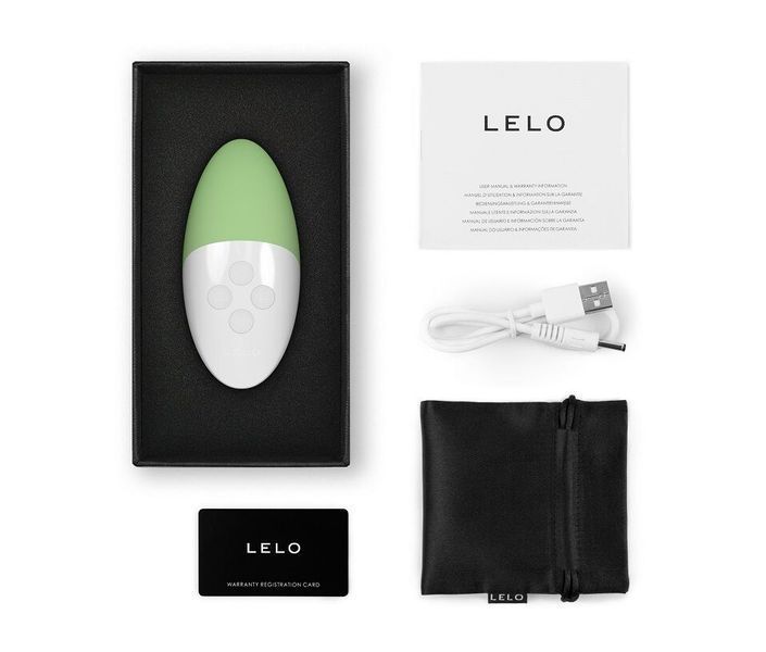 Музыкальный вибратор для клитора LELO SIRI 3 Green, вибрации в ритме звуков без смартфона SX0695 фото