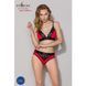 Трусики с широкой резинкой и кружевом Passion PS001 PANTIES XL, red-black SO4170 фото 3
