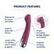 Вибратор с ротацией Satisfyer Spinning G-Spot 1 Red, плоская площадка для стимуляции точки G SX0555 фото 7