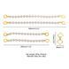 Перлинні наручники та поножі LOCKINK Pearl Handcuffs & Anklecuffs SX0909 фото 9