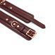 Кожаные поножи Liebe Seele Wine Red Ankle Cuffs, съемная цепочка-крепление SO9453 фото 6