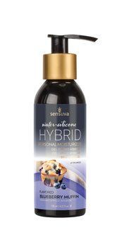 Смазка водно-силиконовая Sensuva Hybrid Blueberry Muffin 125мл без сахара, можно для оральных ласк SO3247 фото