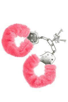 Наручники S Pleasures Furry Cuffs Pink с пушистой отделкой, 2 ключа в комплекте SX1600 фото