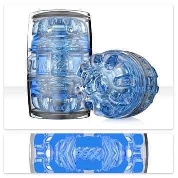 Мастурбатор Fleshlight Quickshot Turbo Blue Ice, компактный, отлично для пар и минета SX0678 фото