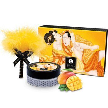 Вкусная пудра для оральных ласк Shunga Body Powder Luscious Mango, 75 г, аромат манго SX0589 фото