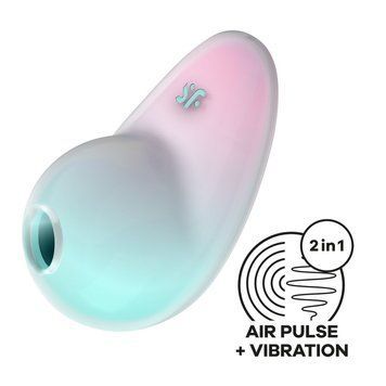 Вакуумный стимулятор с вибрацией Satisfyer Pixie Dust Mint/Pink SO8971 фото