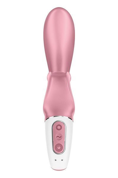 Смарт вибратор кролик Satisfyer Hug Me Pink, 2 мотора, диаметр 4,2см, широкая клиторальная часть SO6274 фото