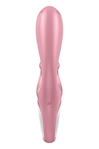 Смарт вибратор кролик Satisfyer Hug Me Pink, 2 мотора, диаметр 4,2см, широкая клиторальная часть SO6274 фото