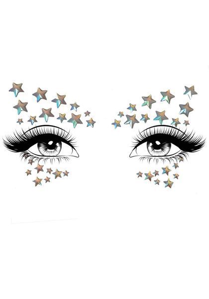 Украшение-звездочки для тела Leg Avenue Celeste face jewels sticker, наклейки, светятся в темноте SO9175 фото