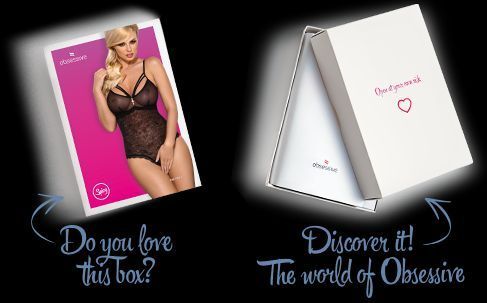 Кружевное боди с доступом Obsessive 818-TED-1 teddy M/L, черное SO9021 фото