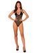 Прозрачное боди Obsessive Selinne teddy M/L Black, мелкая сетка, двойные бретели SO8665 фото 6