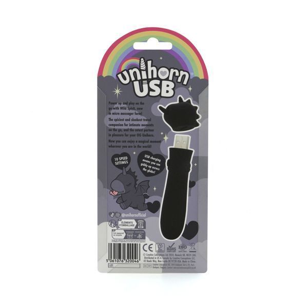 Вібратор-єдиноріжка Unihorn USB Bullet - Wild Spirit, віброкуля, USB-зарядка SX2874 фото