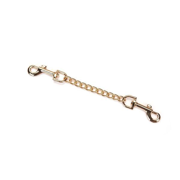 Наручники с цепочкой Liebe Seele Black Organosilicon Wrist Cuff, экокожа SO9485 фото