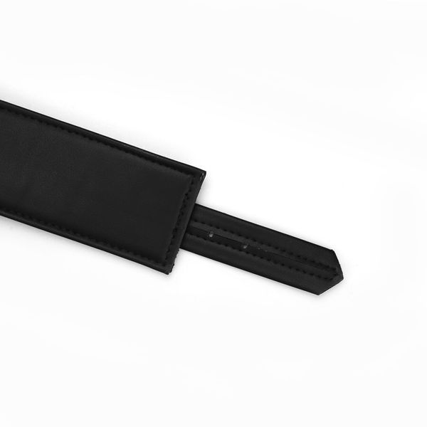 Наручники с цепочкой Liebe Seele Black Organosilicon Wrist Cuff, экокожа SO9485 фото