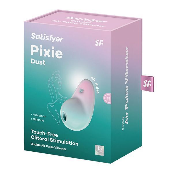 Вакуумный стимулятор с вибрацией Satisfyer Pixie Dust Mint/Pink SO8971 фото