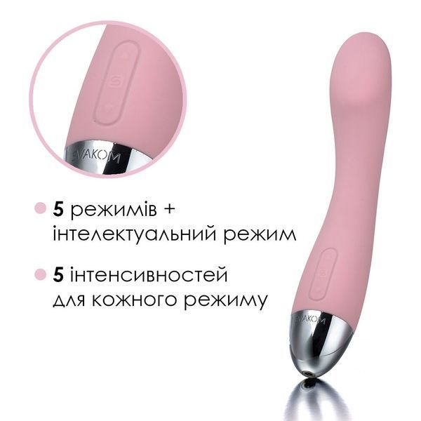 Вибратор для точки G с интеллектуальным режимом Svakom Amy Pale Plink SO4823 фото