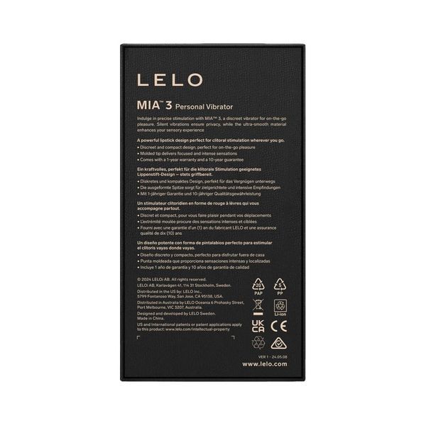 Шикарная вибропуля LELO Mia 3 Deep Rose SX2557 фото