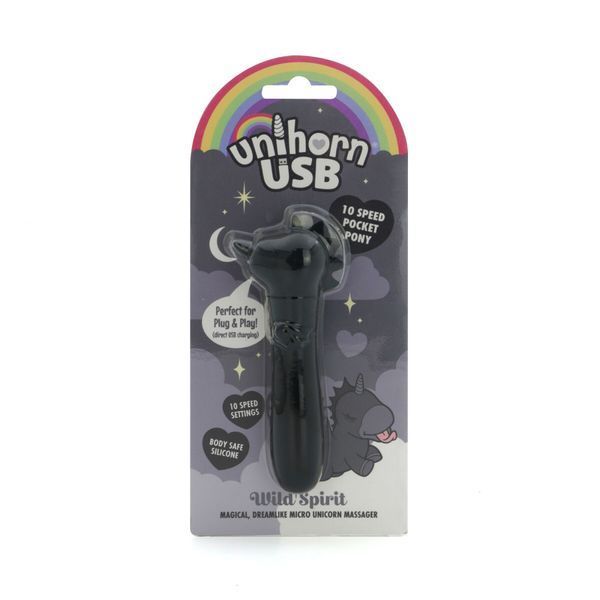 Вібратор-єдиноріжка Unihorn USB Bullet - Wild Spirit, віброкуля, USB-зарядка SX2874 фото