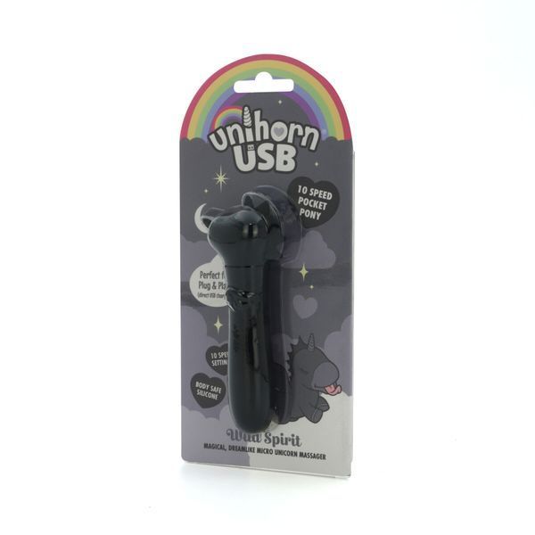 Вібратор-єдиноріжка Unihorn USB Bullet - Wild Spirit, віброкуля, USB-зарядка SX2874 фото