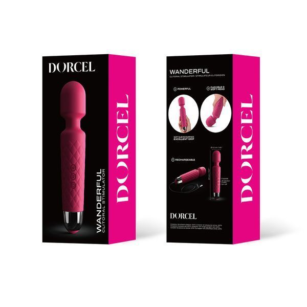 Минивибромассажер Dorcel Wand Wanderful Magenta мощный, водонепроницаемый, 18 режимов работы MD1359 фото