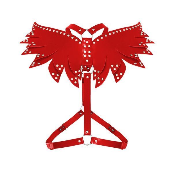 Женская портупея Art of Sex - Wings красная XS-M, экокожа SX2340 фото