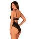 Прозрачное боди Obsessive Selinne teddy M/L Black, мелкая сетка, двойные бретели SO8665 фото 2
