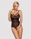 Кружевное боди с доступом Obsessive 818-TED-1 teddy M/L, черное SO9021 фото 1