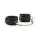 Наручники с цепочкой Liebe Seele Black Organosilicon Wrist Cuff, экокожа SO9485 фото 1