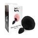 Силиконовая анальная пробка М Art of Sex - Silicone Butt plug Rabbit Tail Black, диаметр 3,5 см SO6694 фото 3