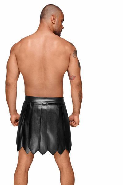 Мужская юбка гладиатора Noir Handmade H053 Eco leather men's gladiator skirt, S, экокожа SX0071 фото
