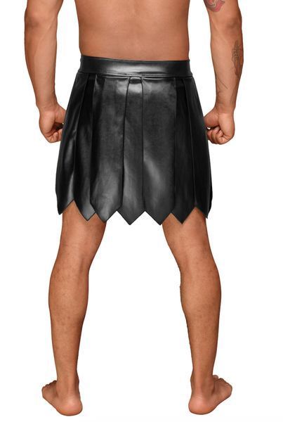 Мужская юбка гладиатора Noir Handmade H053 Eco leather men's gladiator skirt, S, экокожа SX0071 фото