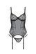 Корсет Passion LEAFA CORSET black, XXL/XXXL, мягкие чашки, зажимы для чулок, стринги в комплекте SX0505 фото 3
